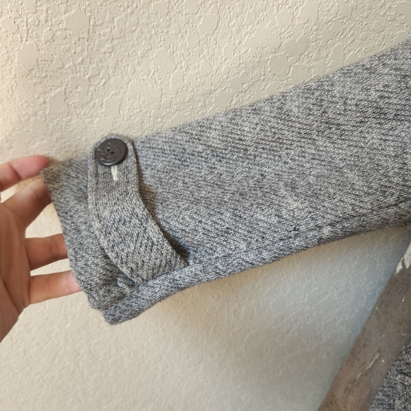 CAbi Women's Grey Button Up Peacoat Jacket- Size Medium - Picture 4 of 5